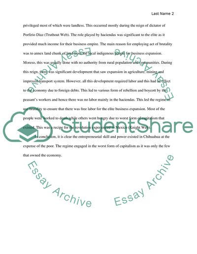 Terrazas Entrepreneural Skills and Power in Chihuahua