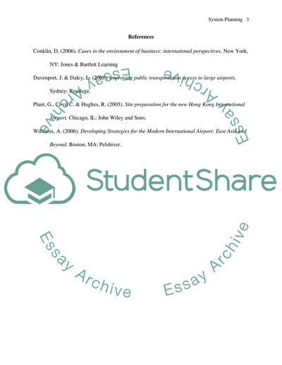 International Perspectives Airport Design of the Hong Kong International Airport