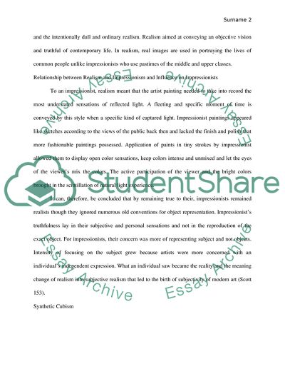 Definition and Development of Impressionism and Realism