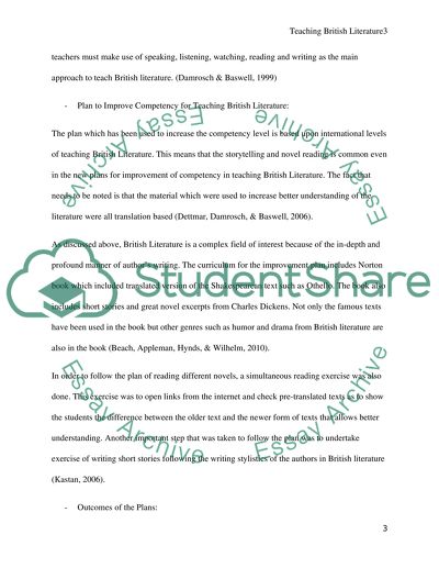 Teaching British Literature