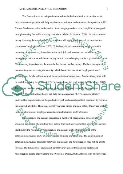 Improving organization retention