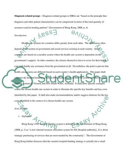 Hospital vs Case-Mix Funding Systems