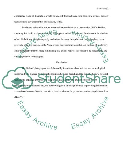 The Birth of Photography