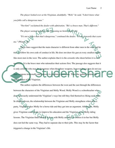 American Literature- Book- The Virginian by Owen Wister