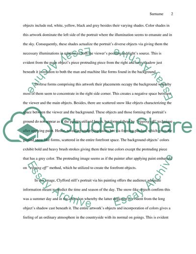 Analysis of Picture by Clyfford Still