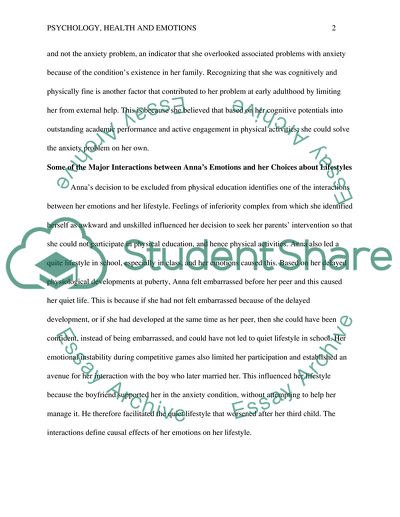 Psychological influences on health and wellbeing