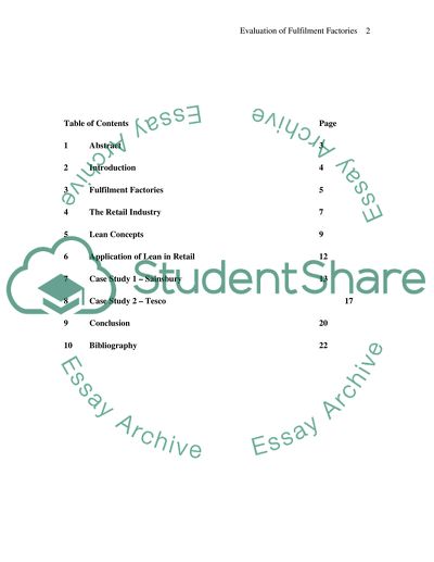 Fulfilment Factories and Modern Retail Methods