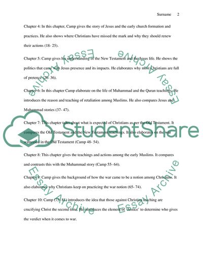 Analysis of Who is My Enemy by Camp Lee