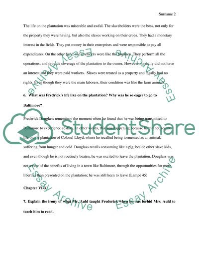 A Narrative in the life of Frederick Douglass