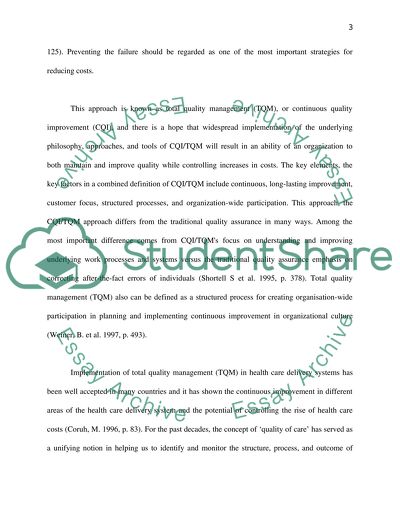Total Quality Management: King Fiasal Hospital and Research Center in Riyadh KSA
