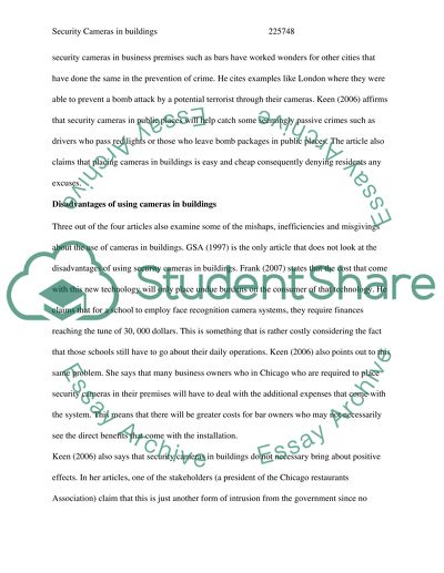 Security Cameras in Building