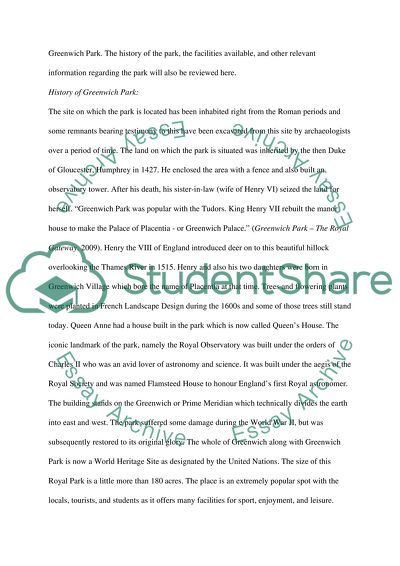 History of Greenwich Park