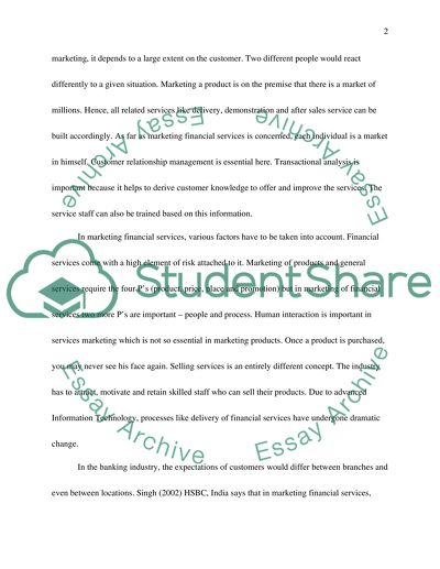 Marketing of Services Process