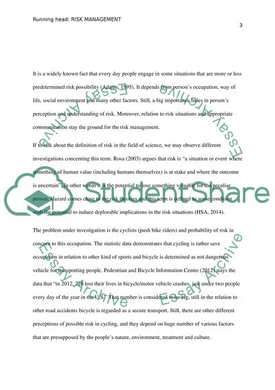 Factors That Determine Attitude and Probability of Risk