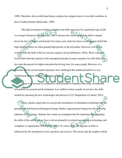 Market Employability: High Skilled Versus Low Skilled Workers