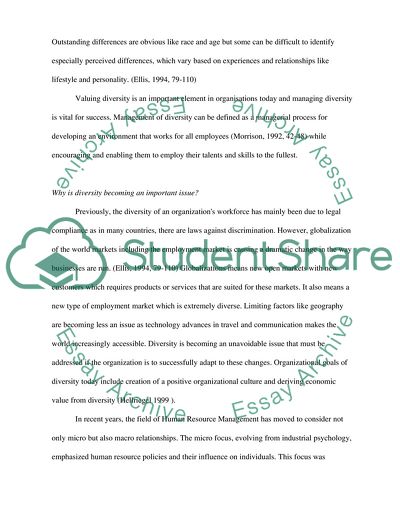 Diversity and Human Resource Debate