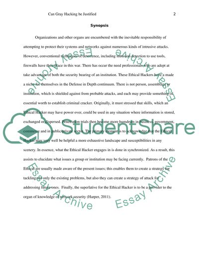 Can Gray Hacking Be Justified