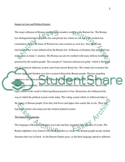 Peculiarities of Roman Civilization