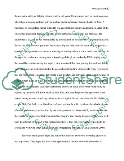 Is Assuming the Role of Citizen Journalist Worth the Risk