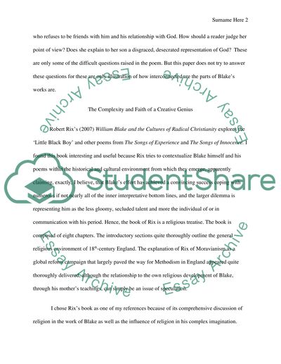 Discovering the Roots of William Blakes Complexity as a Literary Genius