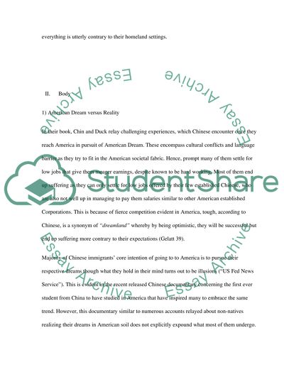 Chinese Immigrants in the United States