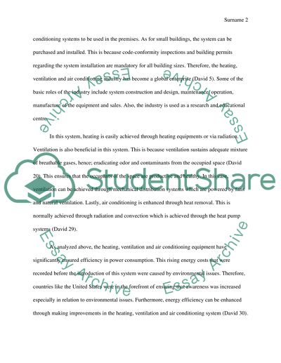 The Development of the Heating