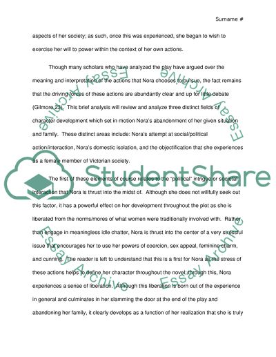 A Dolls House: Emblematic of the Struggle for Feminist Equality of Women During the Victorian Period