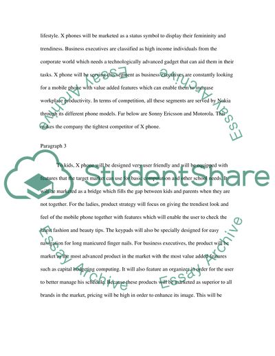 X Phone marketing plan