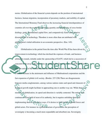 Globlisation and forgen direct investment