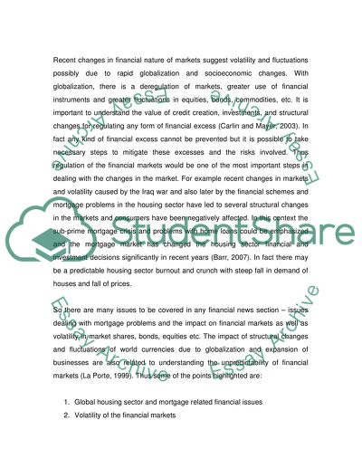 Contemporary Issues In Finance Assignment Example | Topics And Well ...