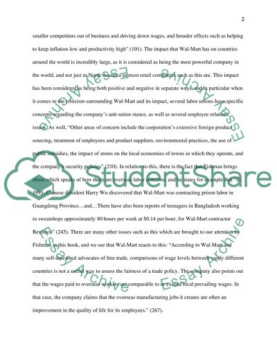 The Wal-Mart Effect: A Literary Review and Analysis