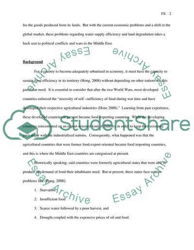 Hunger and Food Inadequacy Problems