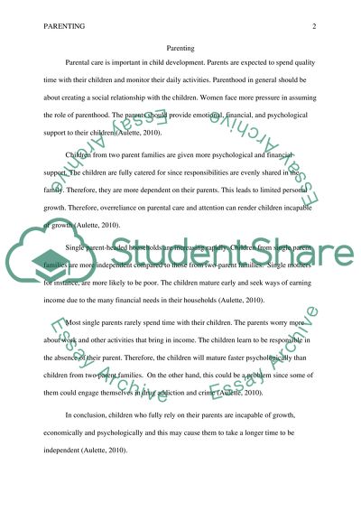 Changing American Families