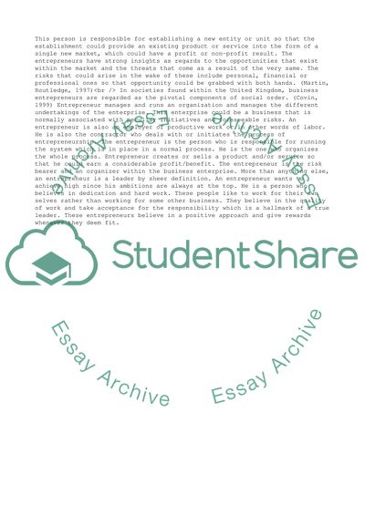 Entrepreneur, Manager and Owner