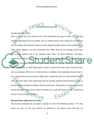 Steps of the Research Process