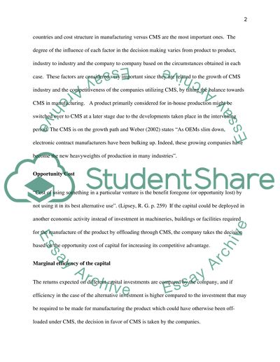 The Role of Contract Manufacturing Service Providers in the Global Manufacturing Supply Chain