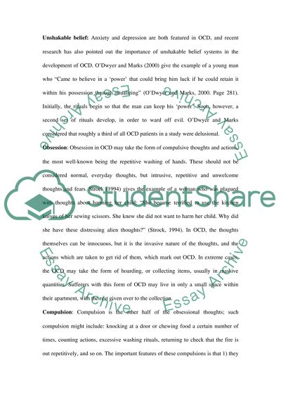 Obsessive-Compulsive Disorder