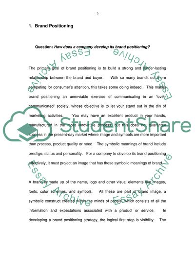 What Does It Take to Develop a Successful Brand Positioning