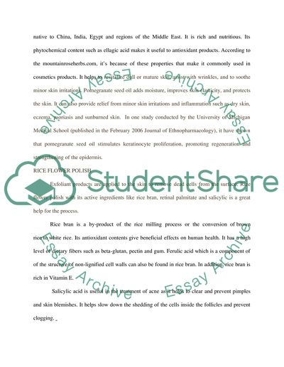 Three Privai Products and Three Ingredients Per Product