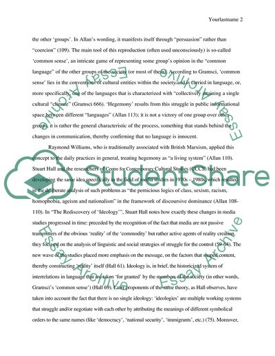 The Concept of Ideological Hegemony