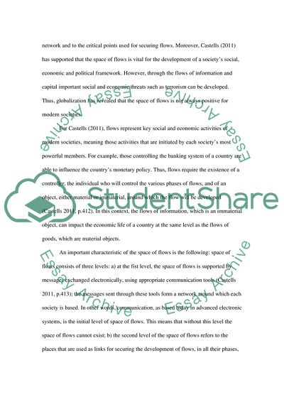 Space of Flows - Castellss Concept