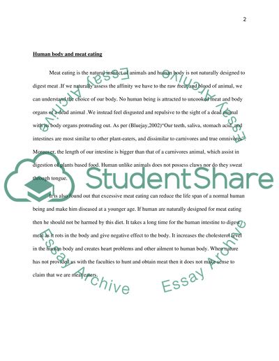 Vegetarianism Is the Natural Diet for Humans