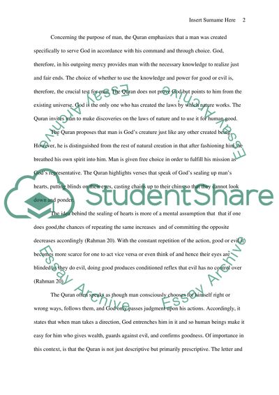 Fazlur Rahmans Major Themes of the Quran