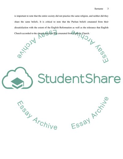 Puritans/ New England Society Religion beliefs