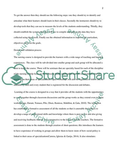 Assessment Of Students