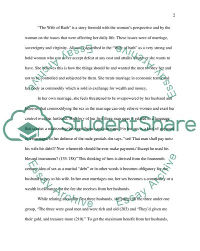 Sex and Greed in Chaucers The Canturbury Tales