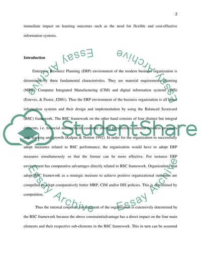 Balanced Scorecard Implementation