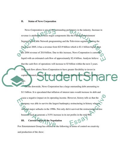 Negotiations and Strategies
