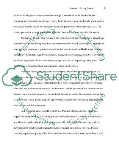 Theory of Nursing Models