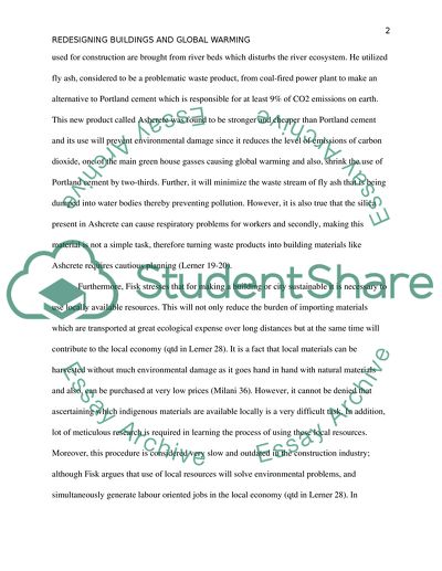 Redesigning Buildings and Global Warming